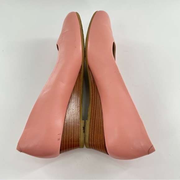 SaS womens heels size 10 pink Italian leather wedges orthopedic - Picture 7 of 13